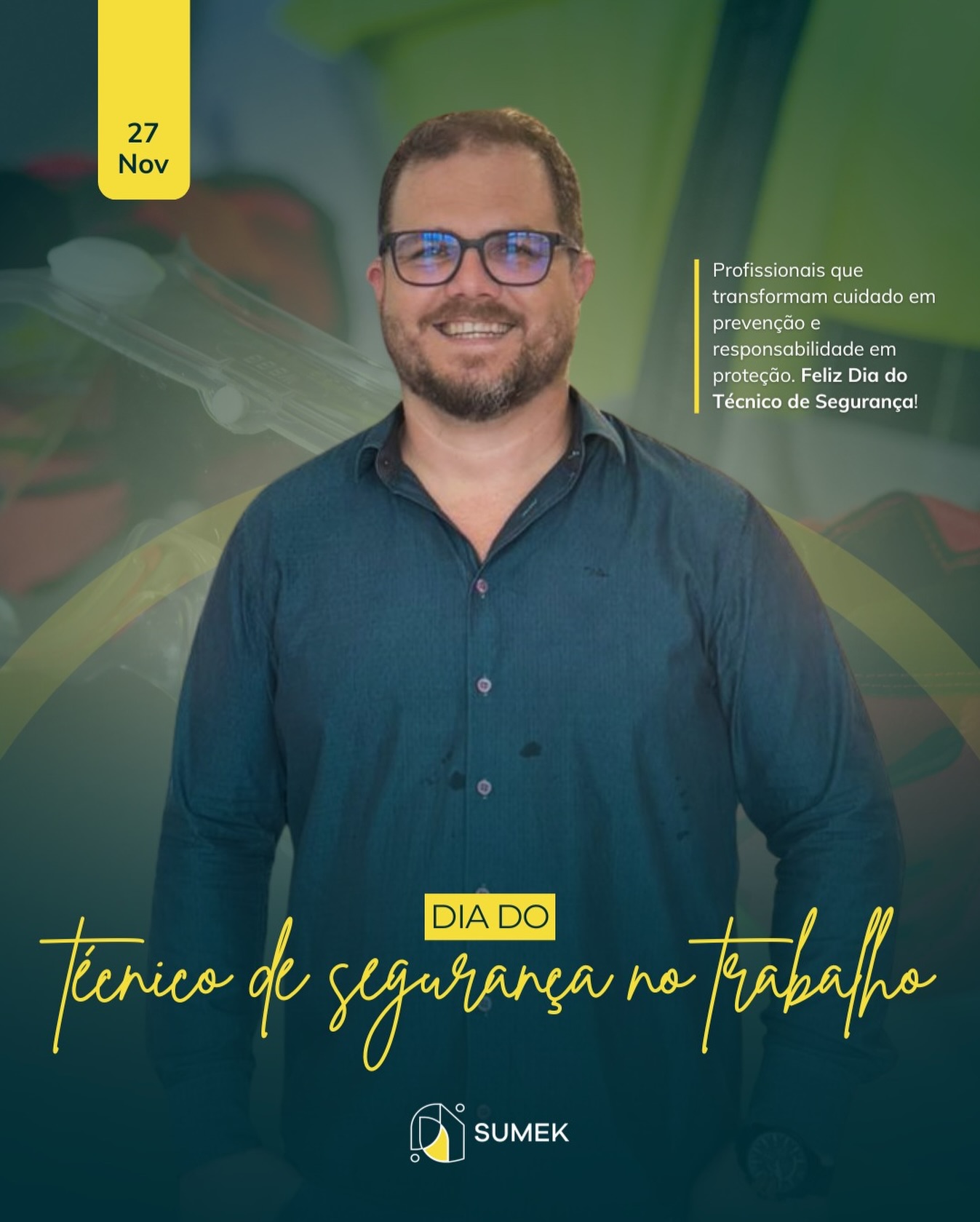 Por trás de cada medida de prevenção e de cada orientação, está o compromisso do Deilson com a segurança de todos aqui na Sumek!
Com olhar atento e atuação constante no chão de fábrica, ele garante que cada processo seja realizado com responsabilidade, prevenção e cuidado.
Nosso reconhecimento a esse profissional que faz a diferença todos os dias!

#tecnicodesegurancadotrabalho #sinop #matogrosso #indústria #agro #segurancadotrabalho